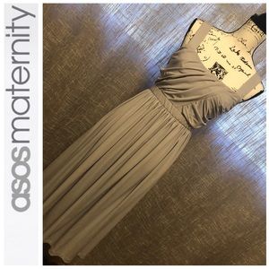 ASOS Maternity | Gray Sleeveless Formal Dress!